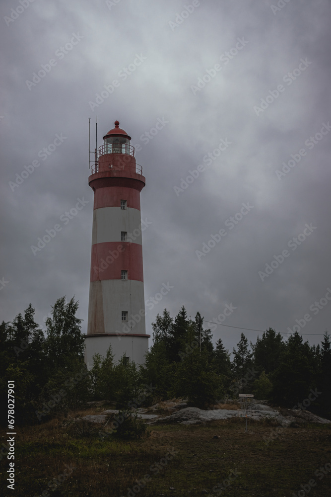 the lighthouse on the island, Kaskinen, Finland