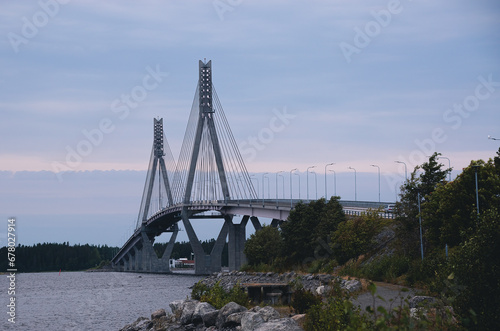 Cable-stayed bridge in Vaasa, Finland