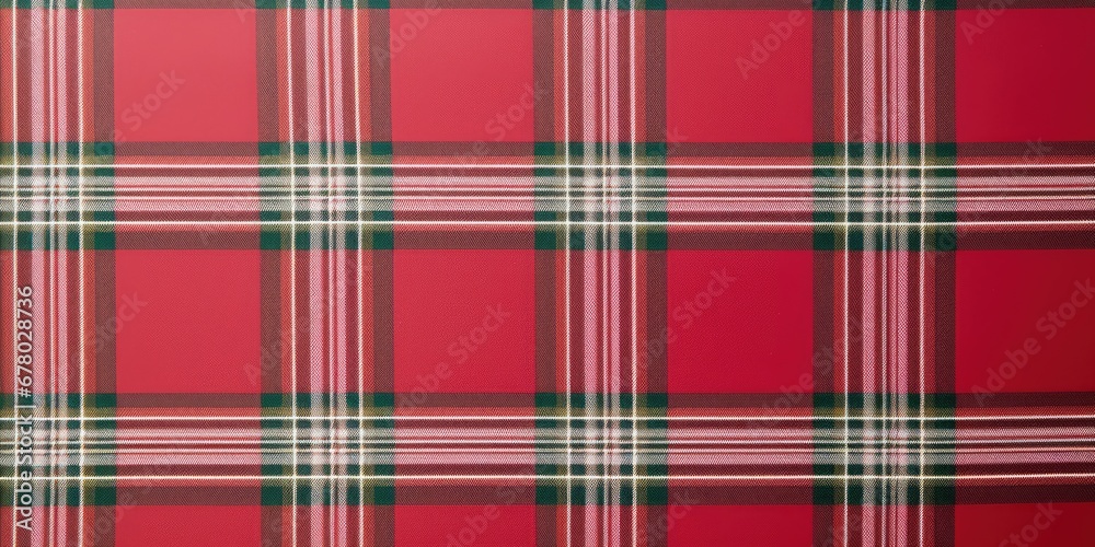 Fototapeta premium Christmas plaid pattern background