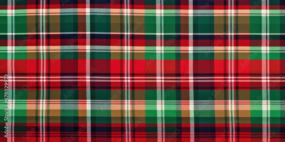 Obraz premium Christmas plaid pattern background