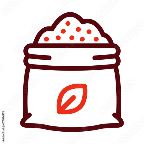 Fertilizer Thick Line Two Colors Icon Design