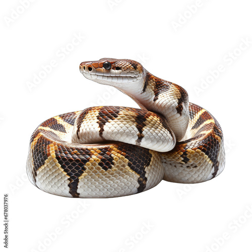 Snake Stylized 2 Isolated on Transparent or White Background, PNG