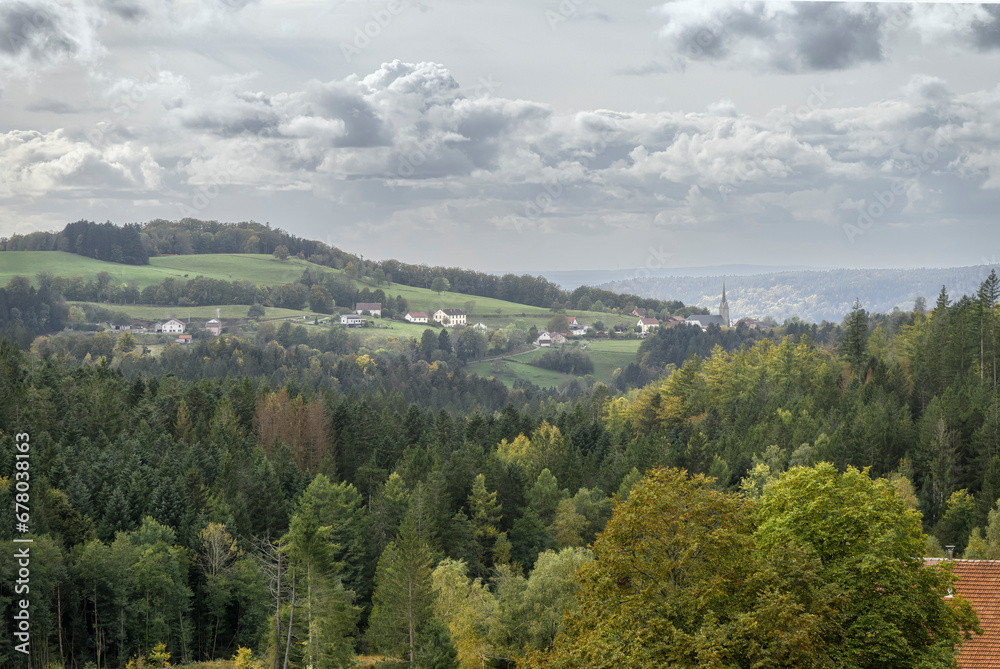 Le Girmont Val d'Ajol dans les Vosges et ses paysages de forêt et de montagne