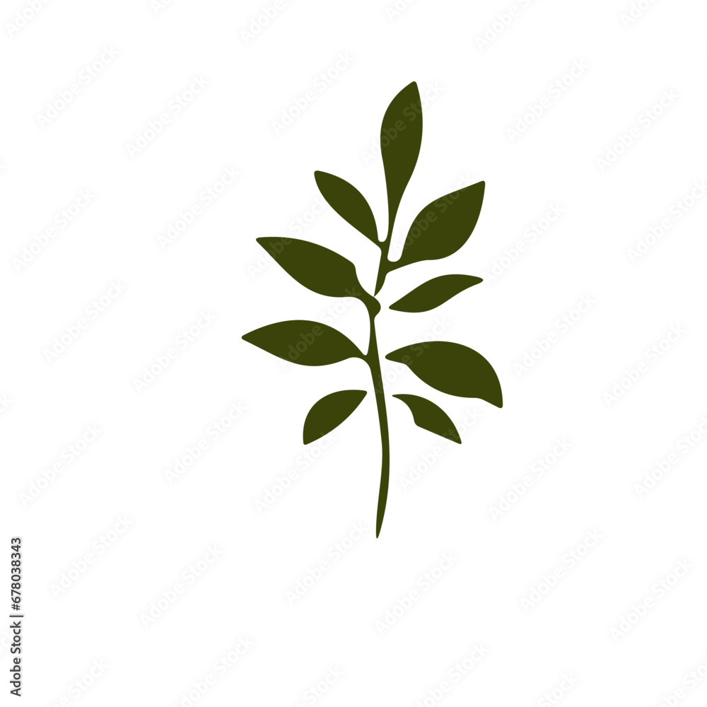 flower and tropical leave vector set flower and tropical leave vector set