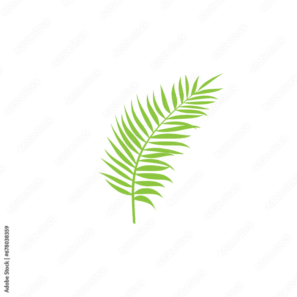 flower and tropical leave vector set flower and tropical leave vector set