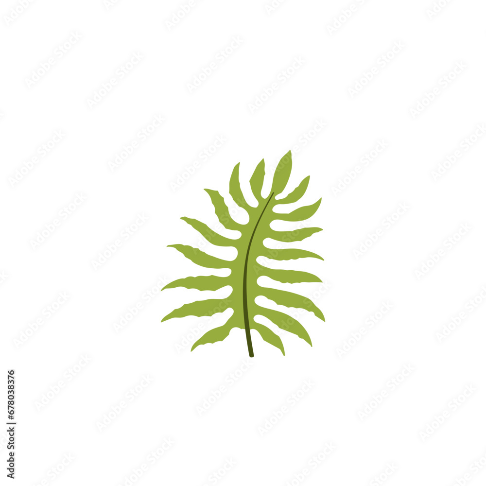 flower and tropical leave vector set flower and tropical leave vector set
