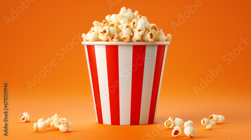 Popcorn bucket on white background © Rover