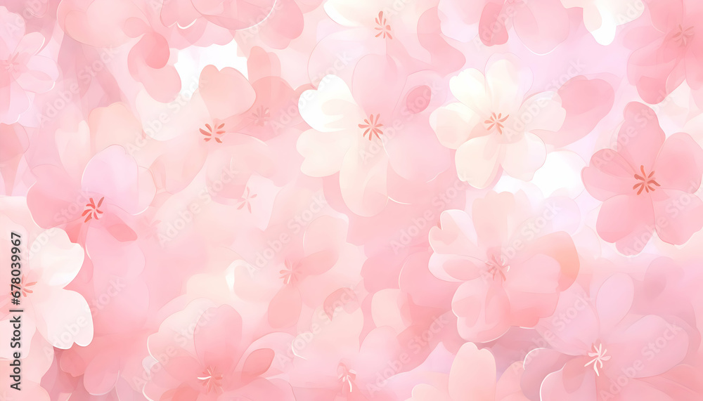 Pink and white flowers abstract watercolor background. Artistic wallpaper pastel colored. Pink and white flowers abstract watercolor background. Artistic wallpaper pastel colored.
