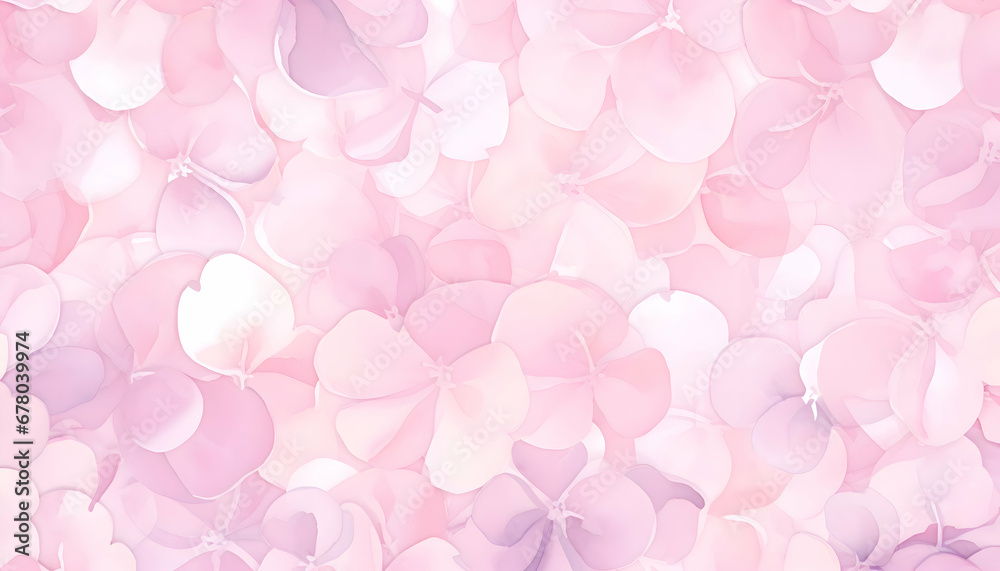 Pink and white flowers abstract watercolor background. Artistic wallpaper pastel colored.  