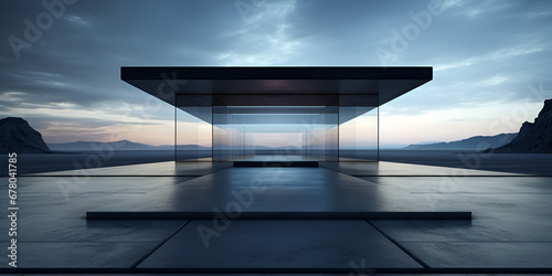 Architectural Marvel Exploring Modern Glass Entrance Dimensions photo