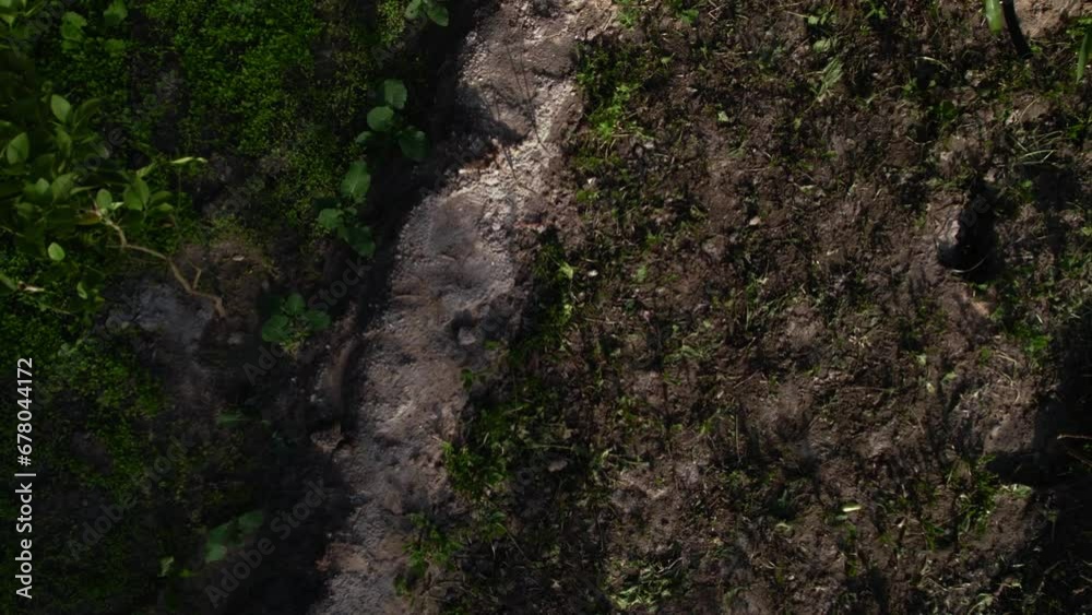 An agricultural area from drone view An agricultural area from drone view