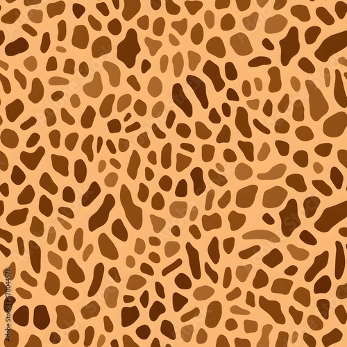 Seamless pattern of giraffe fur. Generative AI