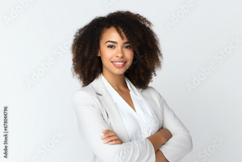 mixed race woman portrait, AI generated