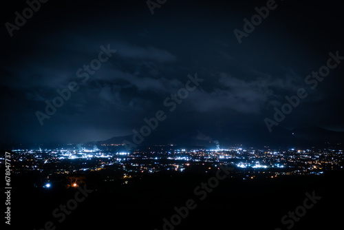 Panorama Lucca di notte photo