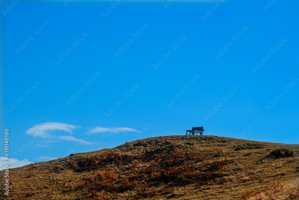 Bench located in the field on the green hill. Hill and bench with forest view.
Picnic seating area at Sal Plateau. Rize, Türkiye. Bench located in the field on the green hill. Hill and bench with forest view.
Picnic seating area at Sal Plateau. Rize, Türkiye.