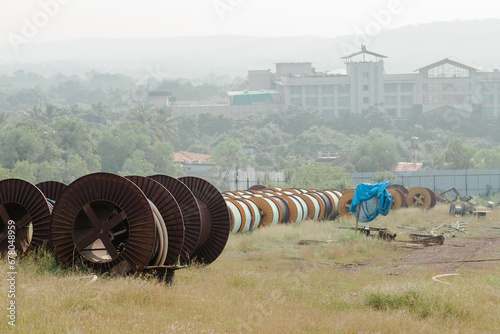 Production of copper wire, and bronze cable in reels 