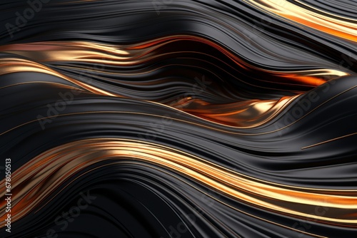 Glimmering Golden Code. Exquisite Pattern in Black and Gold for a Striking Visual Impact, background