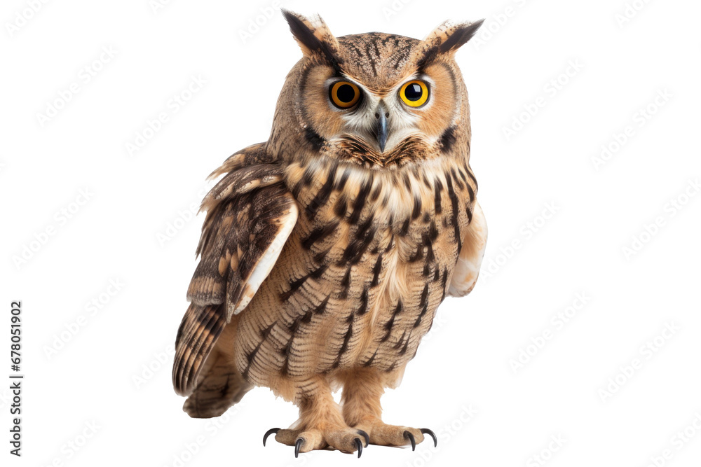 Owl isolated on transparent background. Owl isolated on transparent background.