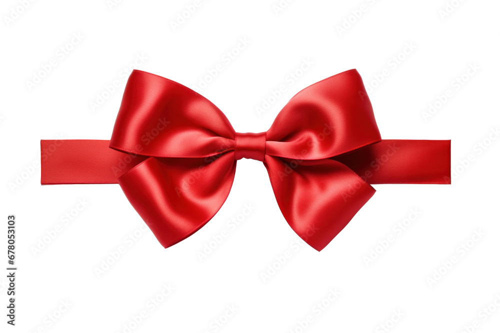 Red ribbon and bow isolated on transparent background. Red ribbon and bow isolated on transparent background.