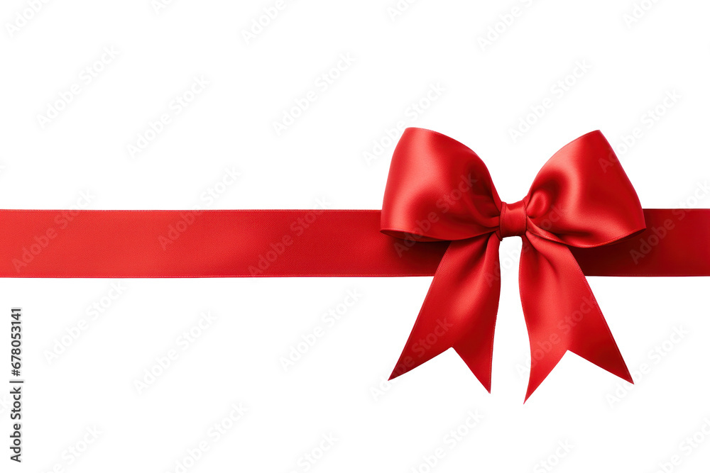 Red ribbon and bow with gold isolated on transparent background. Red ribbon and bow with gold isolated on transparent background.