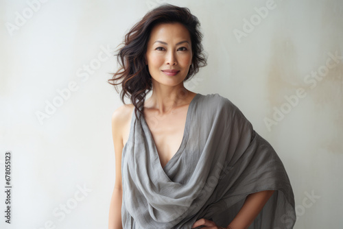 Portrait of a beautiful middle aged Asian woman