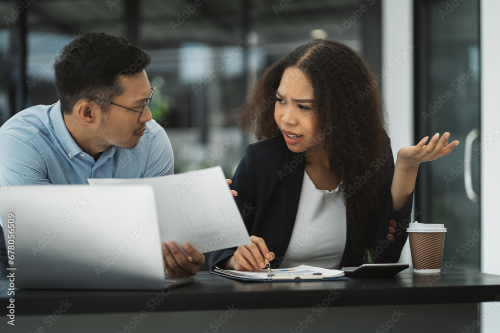 business people, teamwork, people and crisis concept - team data analysts and solving problems in the office business people, teamwork, people and crisis concept - team data analysts and solving problems in the office