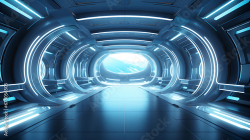 Sci-Fi design external panels abstract. light color