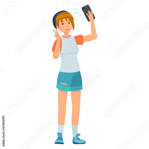 set of vector poses of people in funny poses modern