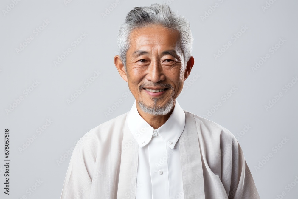 Portrait of a smiling elderly Asian man Portrait of a smiling elderly Asian man