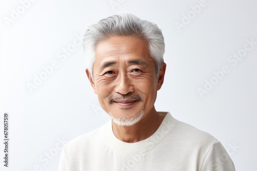 Portrait of a smiling elderly Asian man