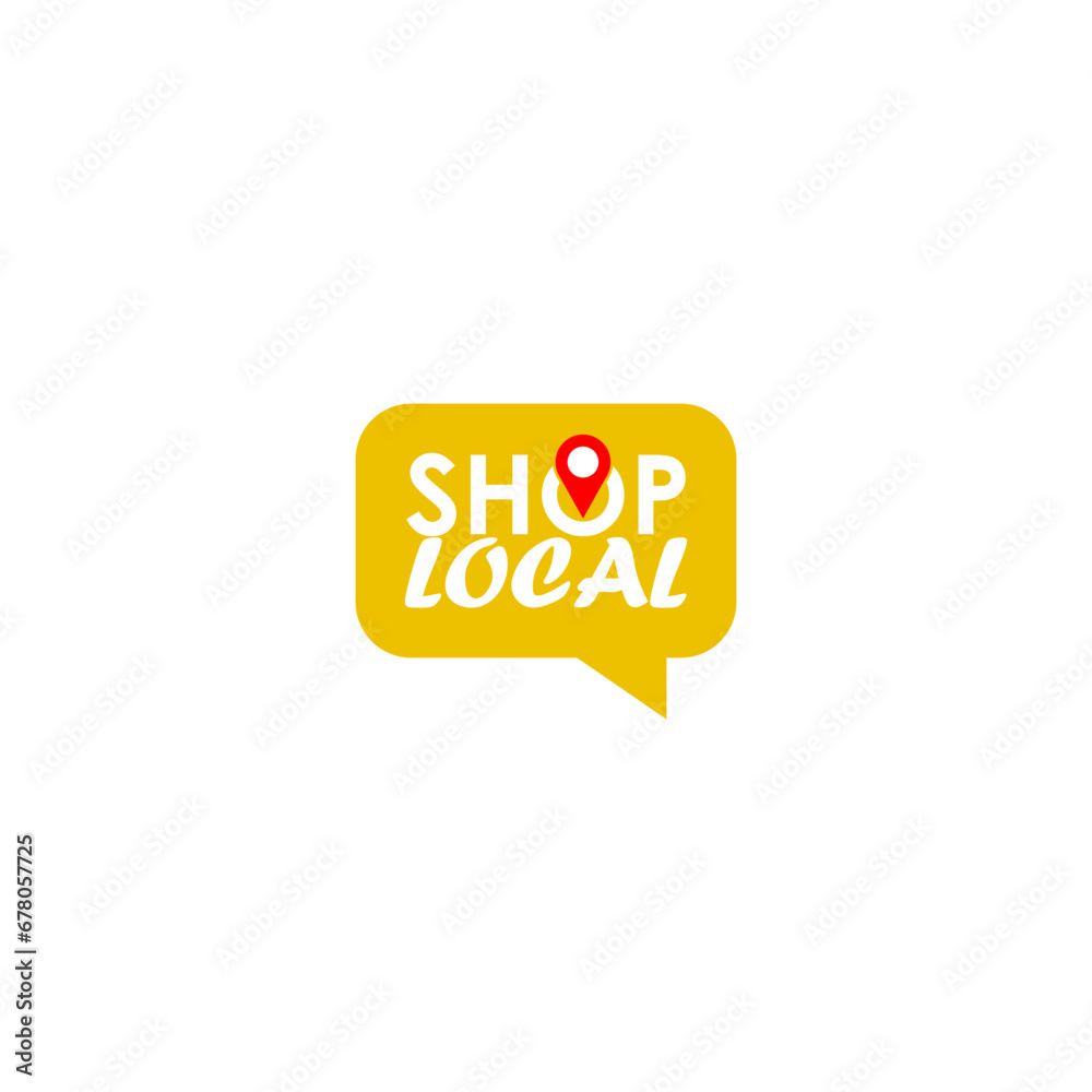 Shop local icon. Support Local Businesses icon isolated on white background Shop local icon. Support Local Businesses icon isolated on white background