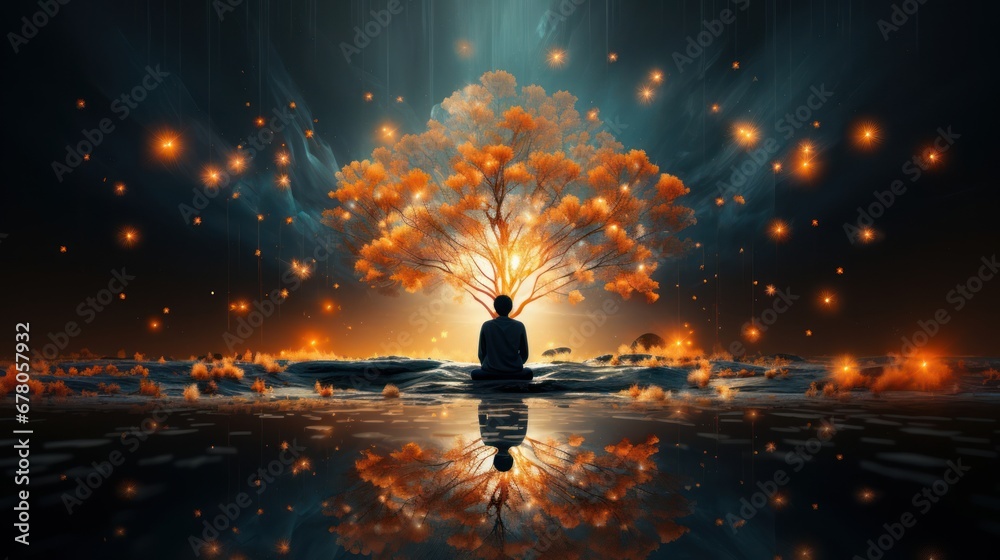 Visualize the profound impact of self-reflection and mindfulness on ...