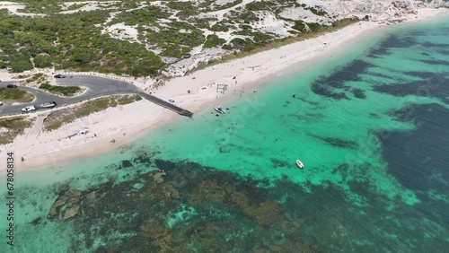 hamelin bay beautiful beach sting rays boats 4k australia