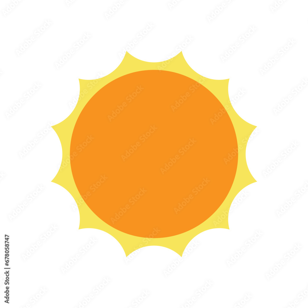 Sun icon vector. summer illustration sign. weather symbol or logo. Sun icon vector. summer illustration sign. weather symbol or logo.