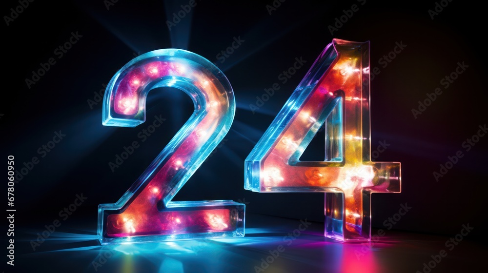 Number 24 for New Year Number 24 for New Year