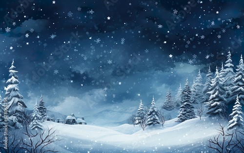 Winter Christmas background © Stormstudio