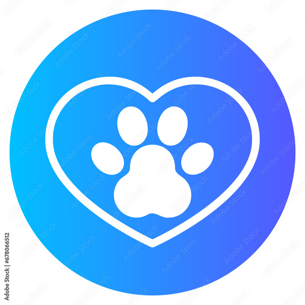 animal welfare gradient icon animal welfare gradient icon
