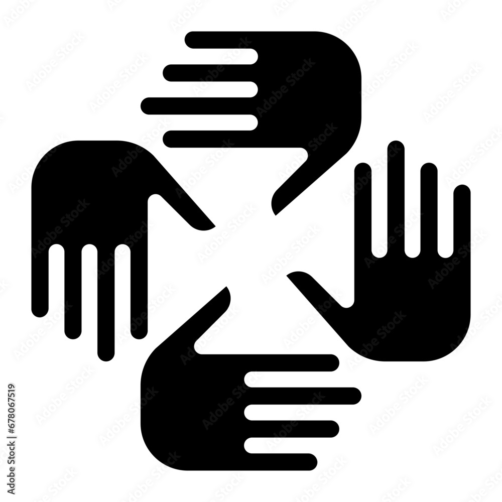 Cooperation glyph icon Cooperation glyph icon