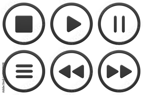 플레이어 버튼 아이콘 Player Button icons photo