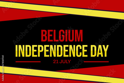 Happy Belgium Independence Day, Belgium Independence Day, Belgium, 21st July, National Day, Independence day, Wallpaper, Typographic Design, banner design