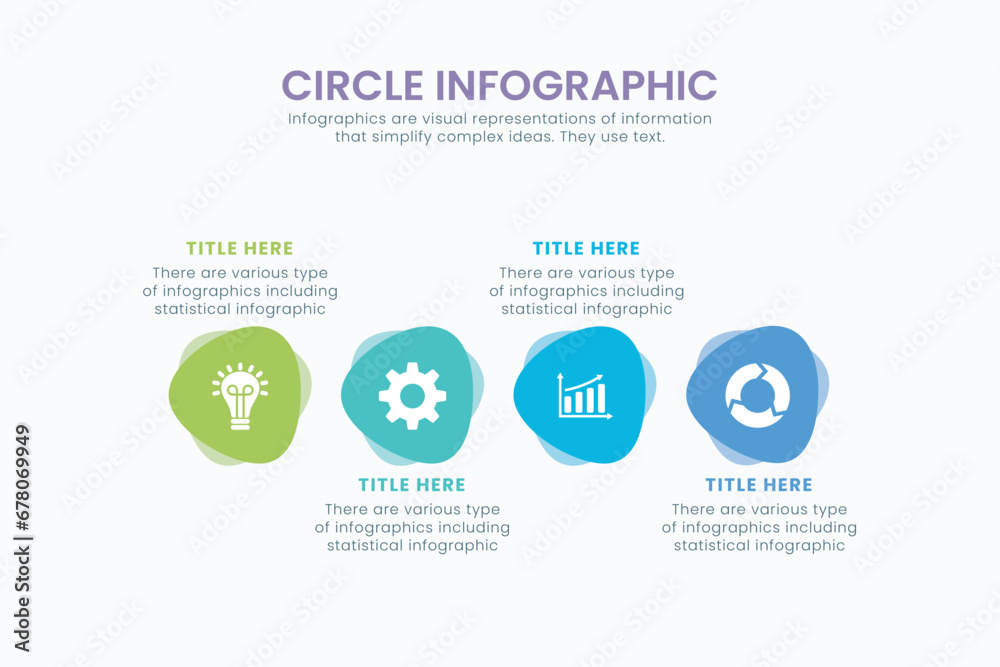 Minimal business circle infographic design template for cycling diagram. presentation and round chart. Business concept with 4 stages. Modern flat vector illustration for data visualization. Minimal business circle infographic design template for cycling diagram. presentation and round chart. Business concept with 4 stages. Modern flat vector illustration for data visualization.