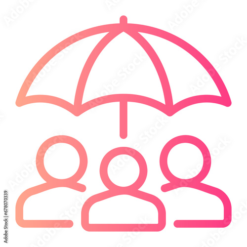 social gradient icon