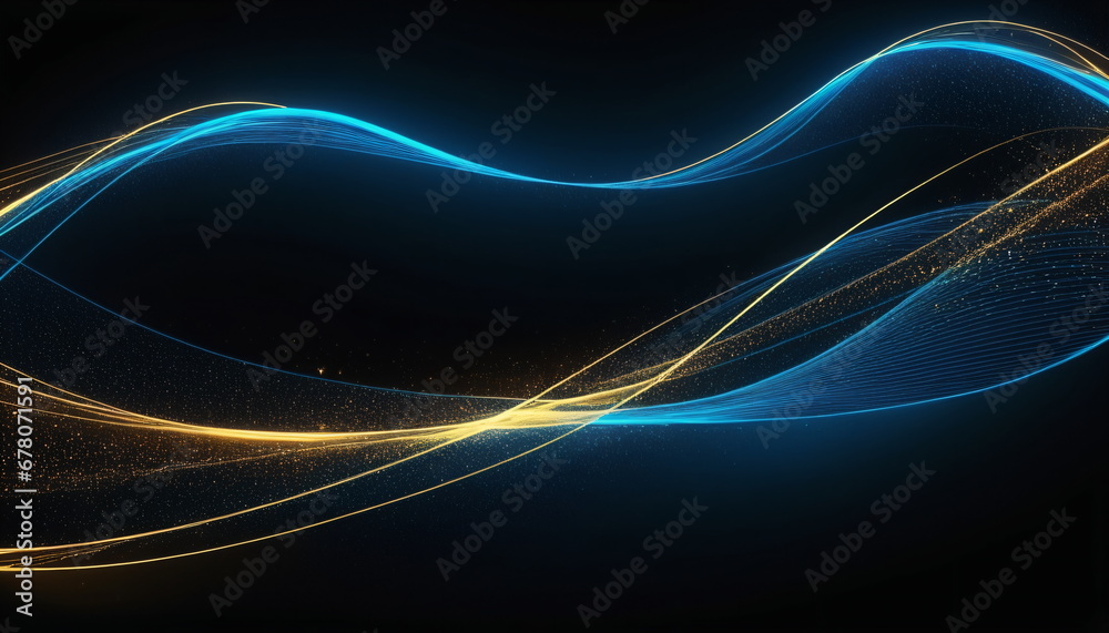 Abstract Illustration of Futuristic Data Transfer Abstract Illustration of Futuristic Data Transfer
