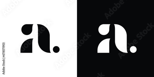 letter a monogram vector logo design photo