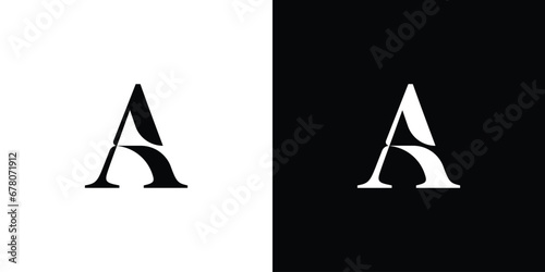 letter a monogram vector logo design