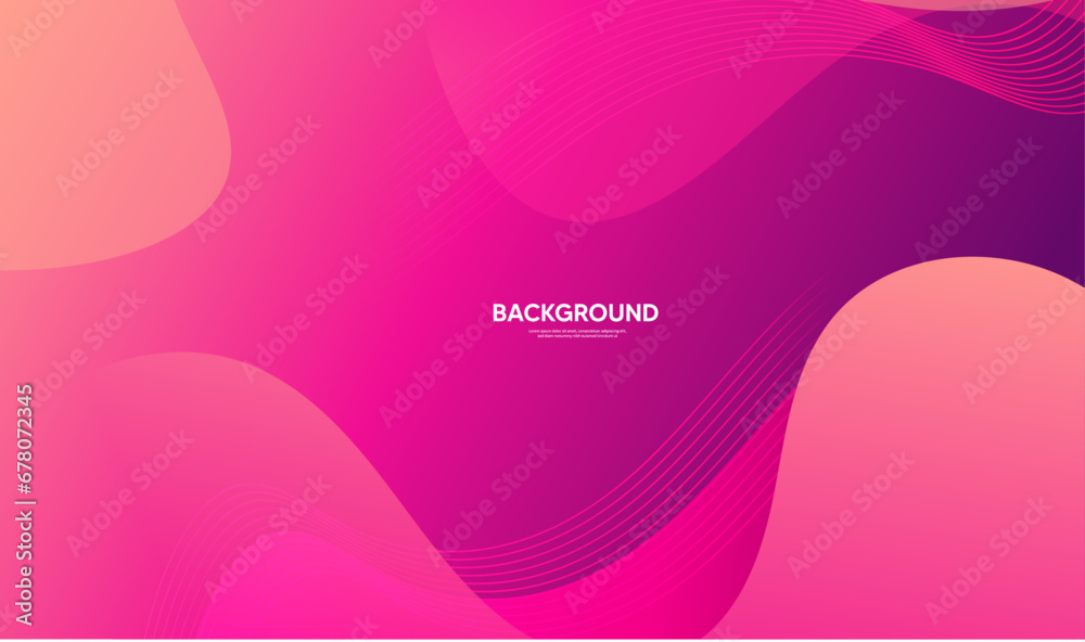 Abstract pink background with waves, Pink banner Abstract pink background with waves, Pink banner