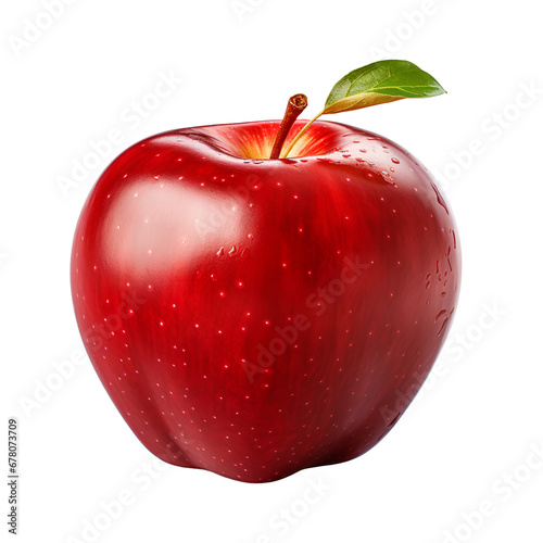 Apple, isolated on transparent background, PNG, 300 DPI