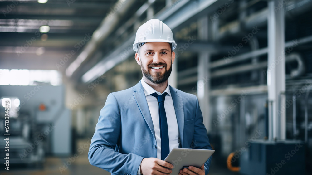Shot of a engineer using a digital tablet on a power plant.

