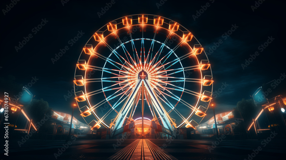 Ferris Wheel at Night