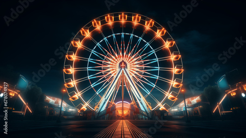 Ferris Wheel at Night